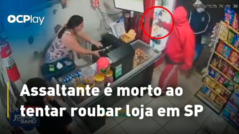 Assaltante é morto ao tentar roubar loja em SP