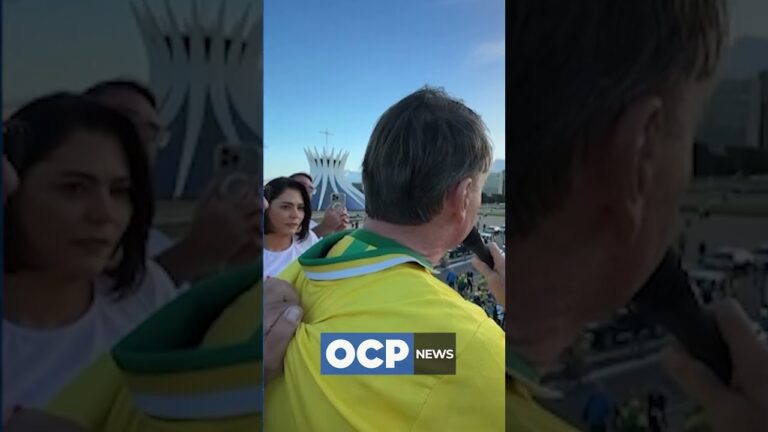 Bolsonaro foi à manifestação pró-anistia, em Brasília