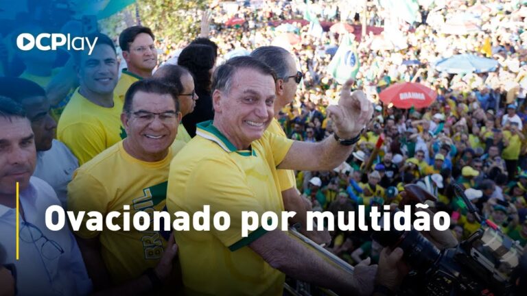 Bolsonaro foi à manifestação pró-anistia, em Brasília