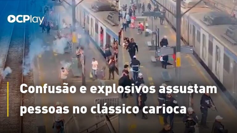 Confusão e explosivos assustam pessoas no clássico carioca