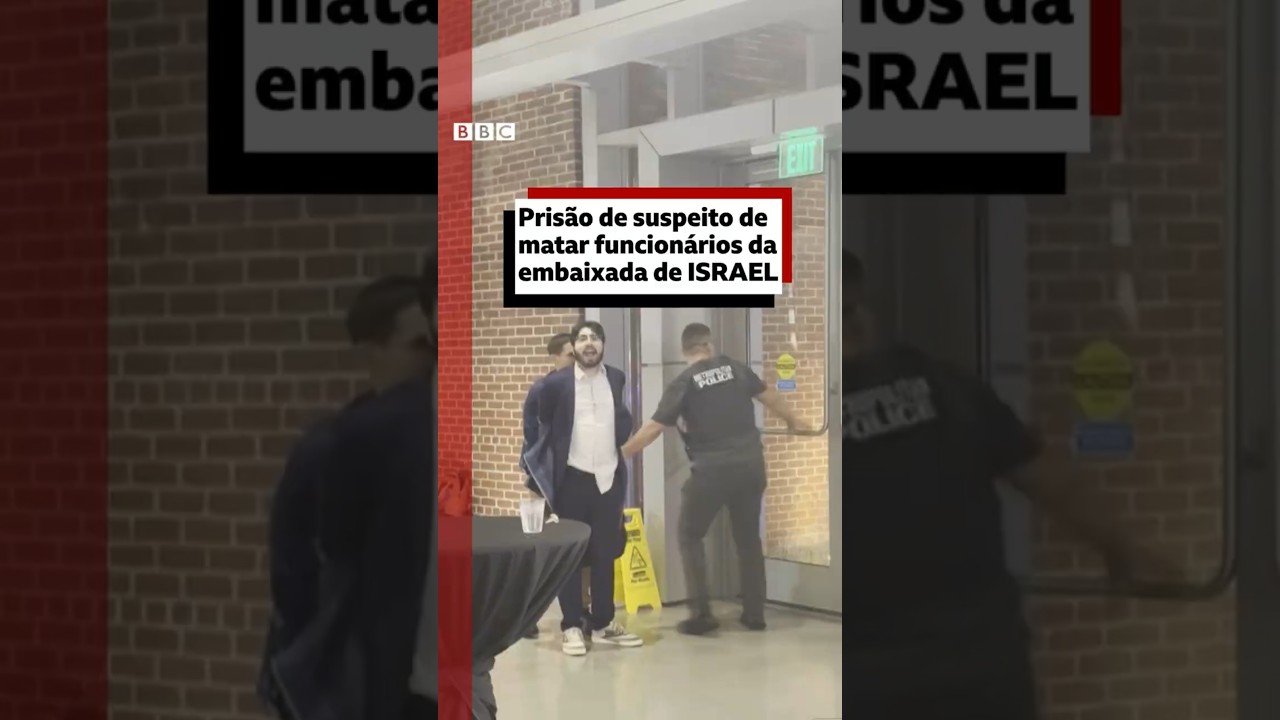Momento da prisão de suspeito de atentado em embaixada de Israel em Washington