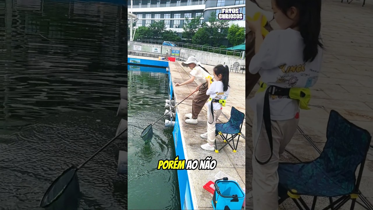 ESSA GAROTINHA SURPREENDEU A TODOS EM SUA PRIMEIRA PESCA