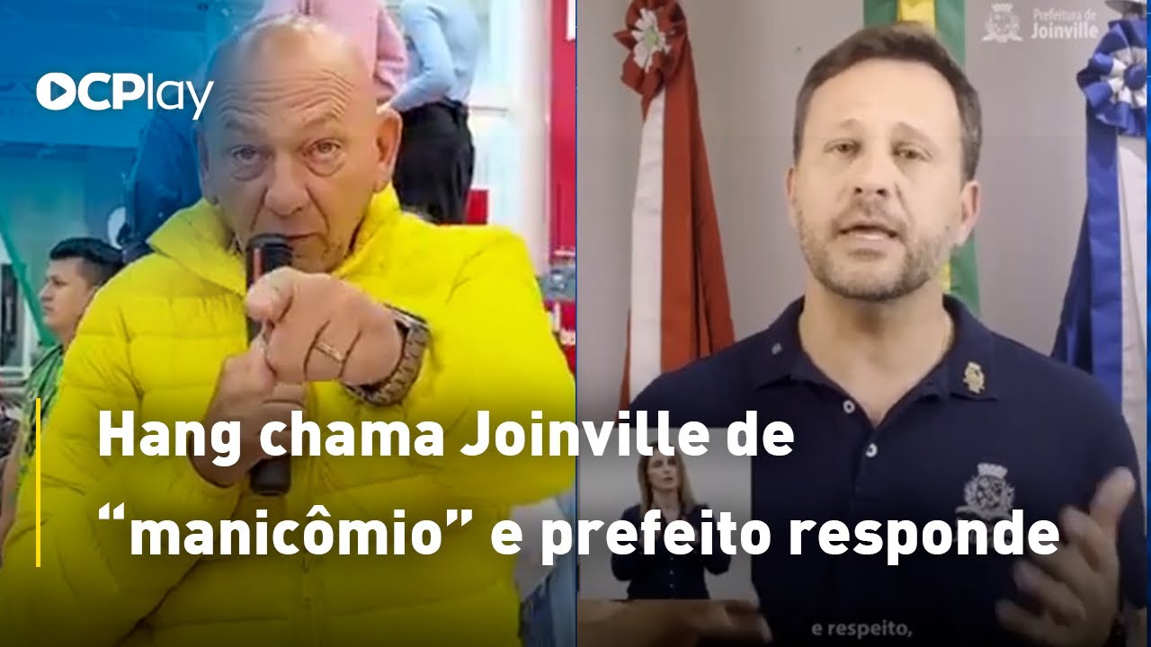 Hang chama Joinville de “manicômio” e prefeito responde