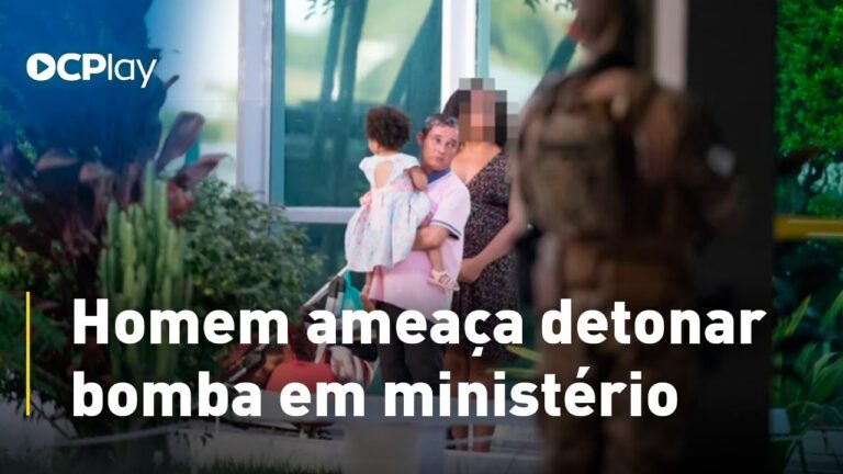 Homem ameaça detonar bomba em ministério