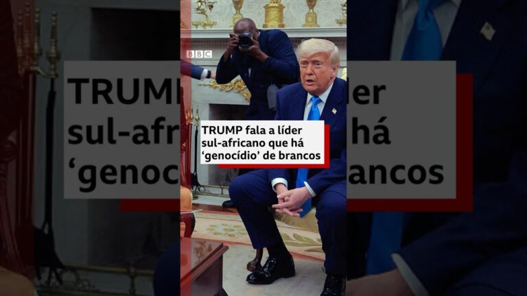 Trump alega ‘perseguição a brancos’ na África do Sul 🇿🇦  #bbcnewsbrasil