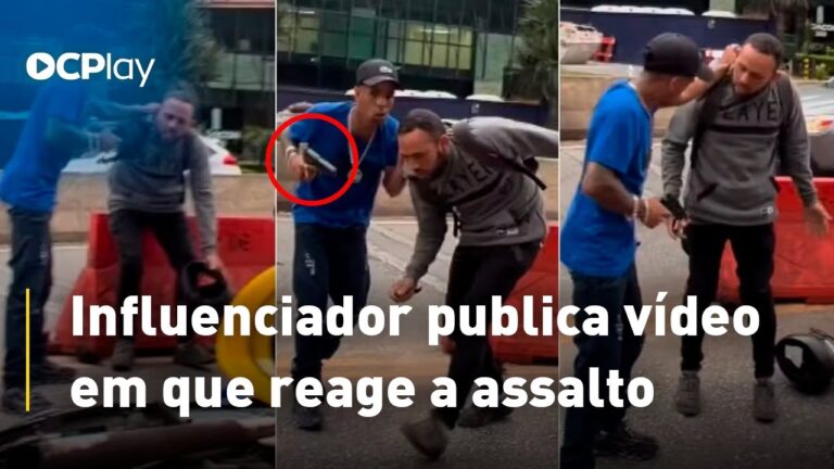 Influenciador publica vídeo em que reage a assalto
