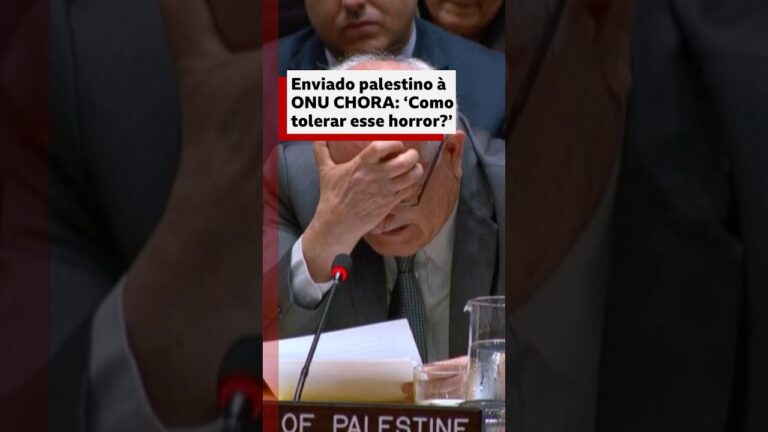 O discurso na ONU do embaixador palestino sobre o sofrimento das crianças de Gaza #bbcnewsbrasil