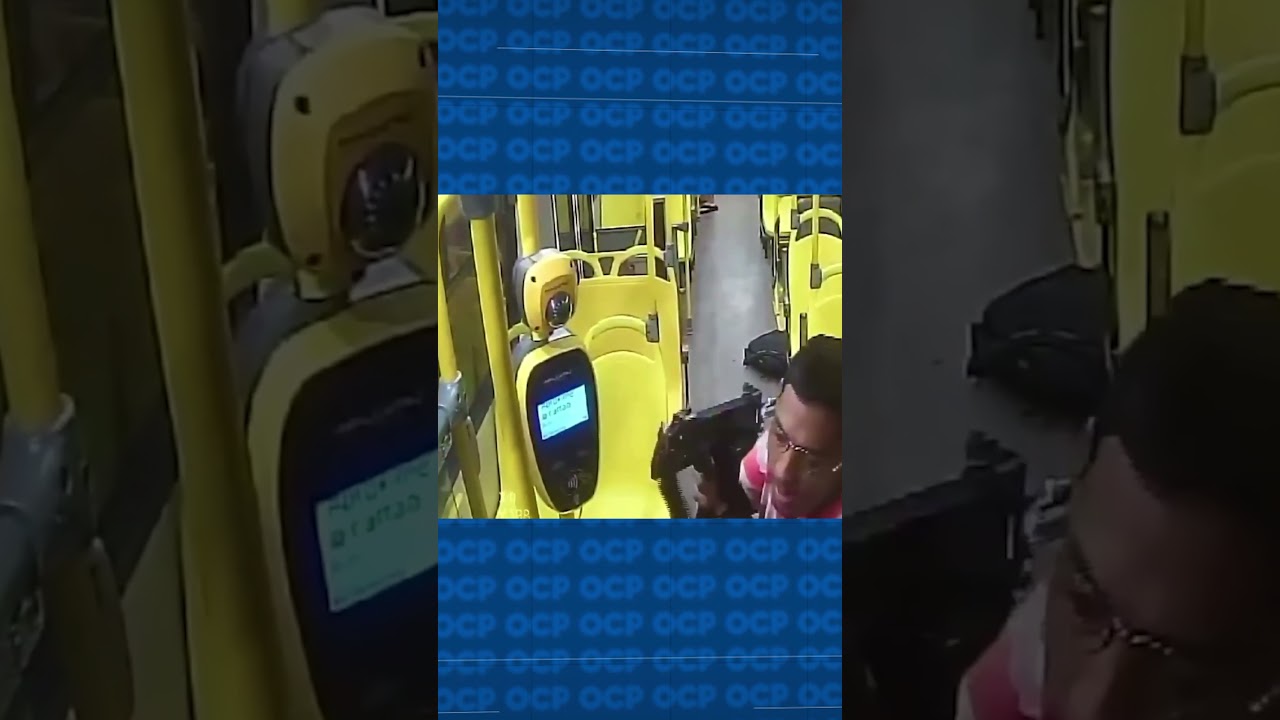 Ladrões assaltam ônibus com submetralhadora 1
