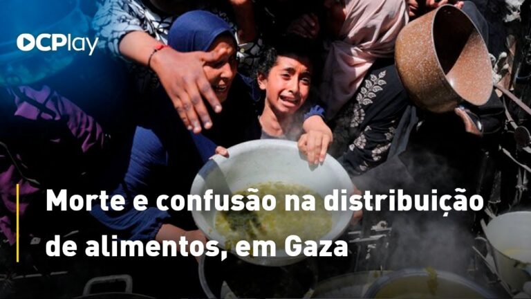 Morte e confusão na distribuição de alimentos, em Gaza