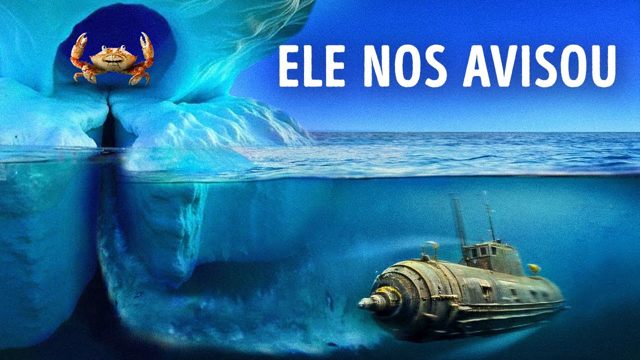 Um submarino desapareceu após encontrar objetos estranhos sob o gelo da Antártica