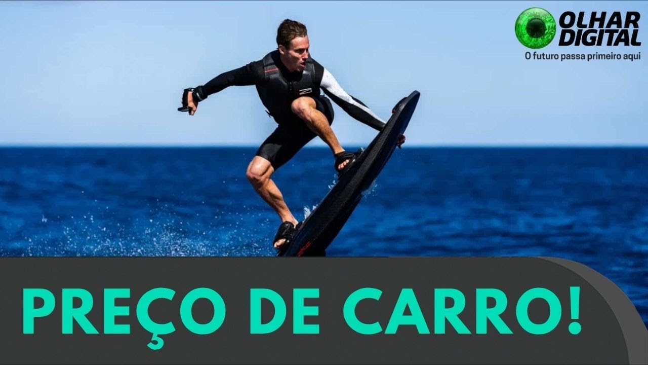 Prancha elétrica promete mais adrenalina no surfe - mas a um preço alto