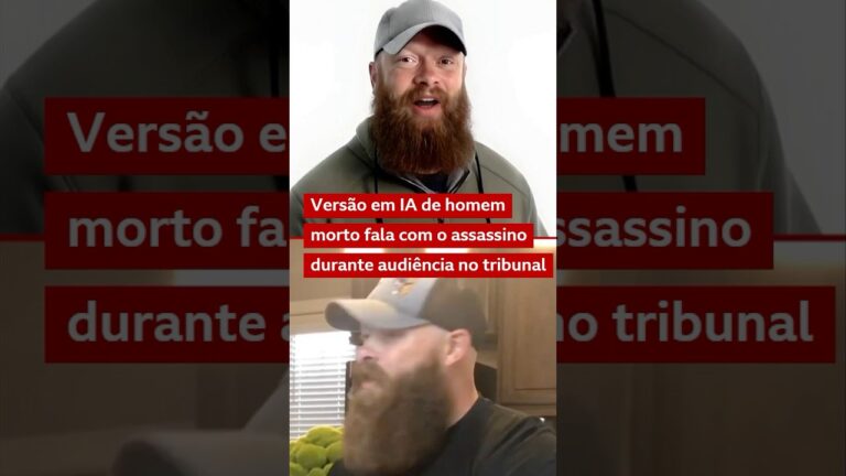 Versão em IA de homem morto fala com assassino no tribunal ⚖️🗣️ #bbcnewsbrasil