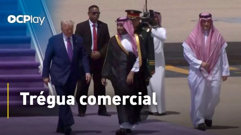 Trump está nos Emirados Árabes, mas com a cabeça na China