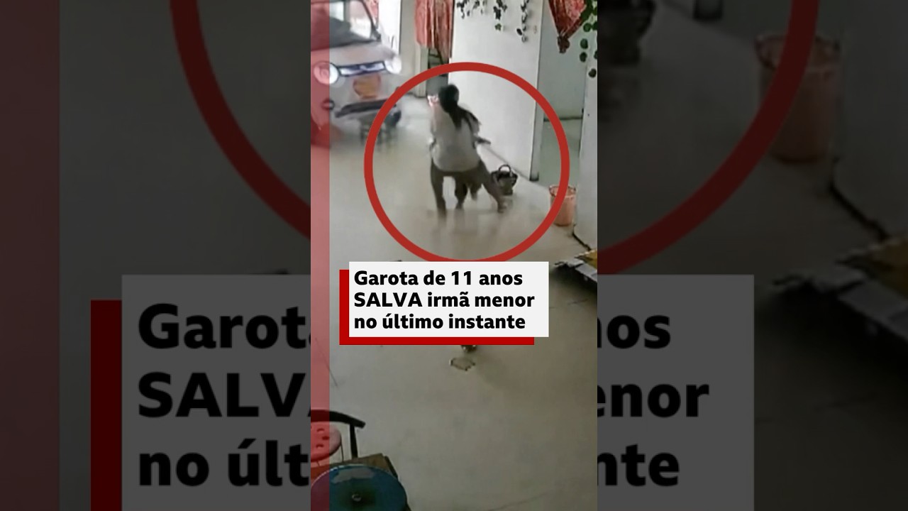 A coragem e a presença de espírito de uma pequena heroína 💪 na China