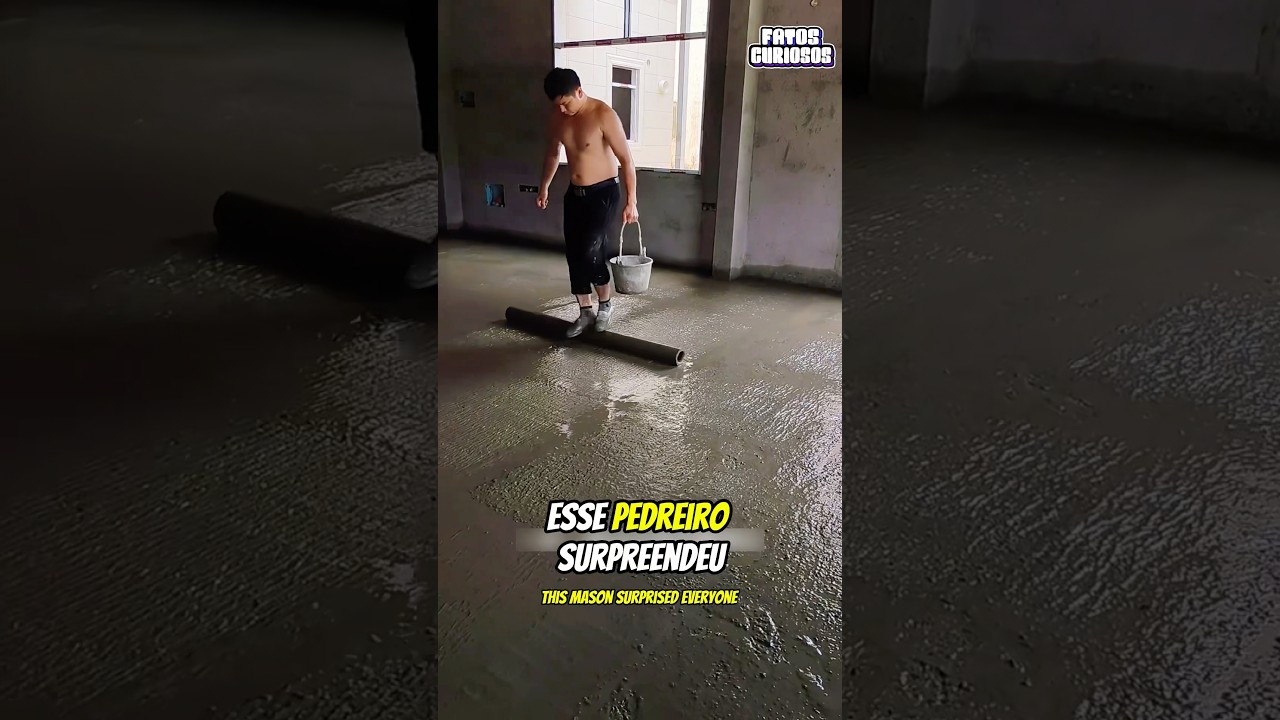 ESSE PEDREIRO IMPRESSIONOU A TODOS AO USAR UMA TÉCNICA INCRÍVEL NESSE PISO