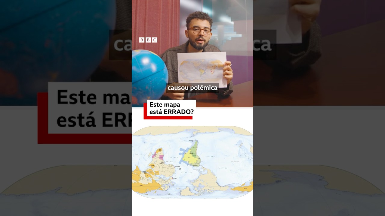 🗺️ Por que um mapa 'ao contrário' não é errado - nem certo #bbcnewsbrasil