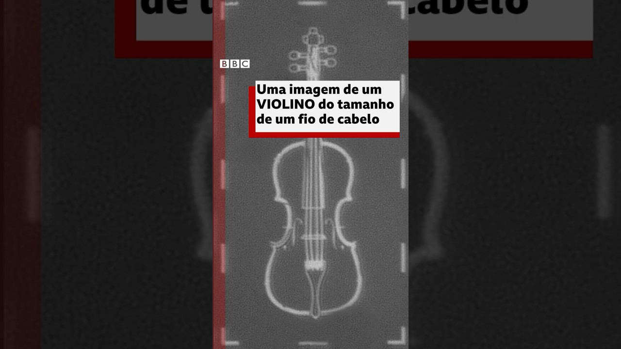 Uma figura 🎻 menor que a espessura de um fio de cabelo #bbcnewsbrasil