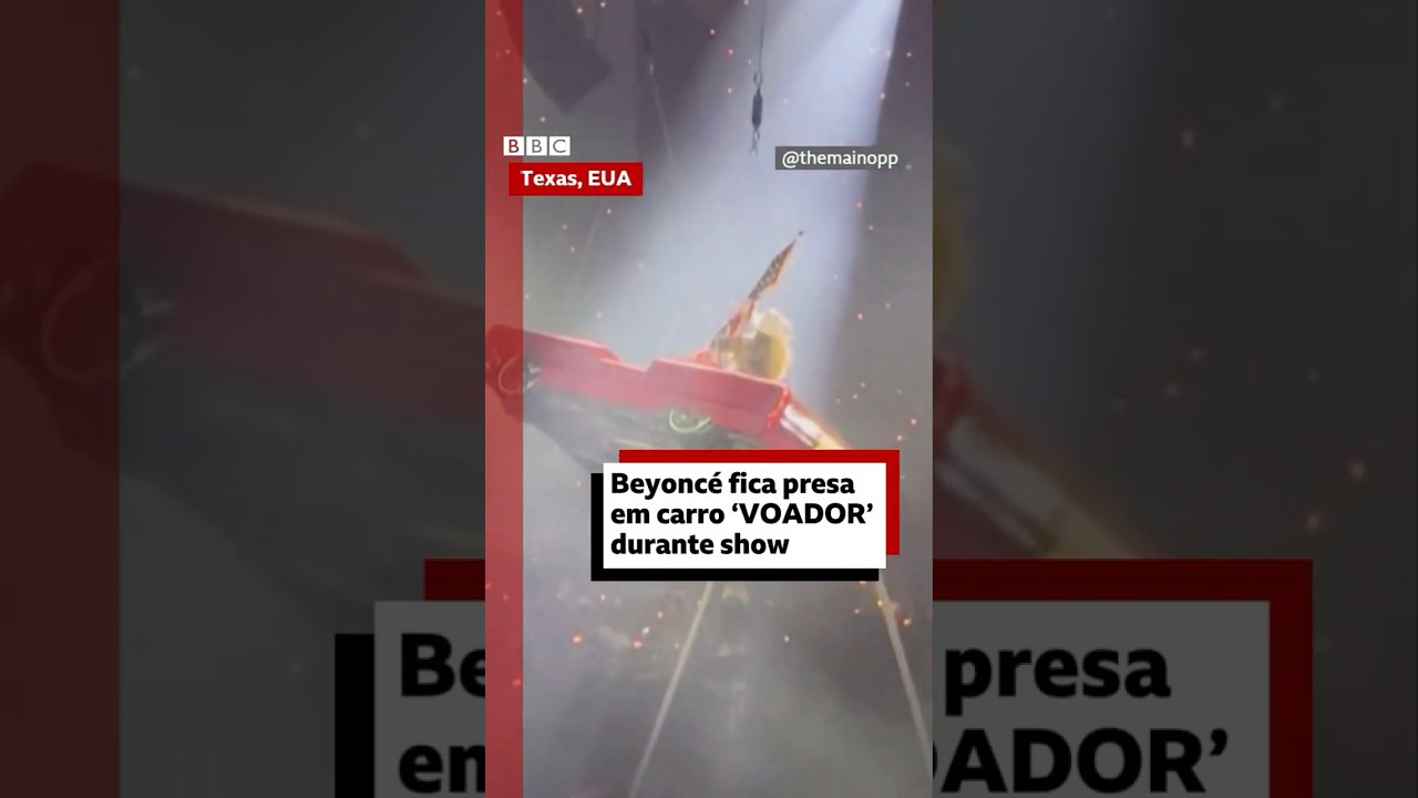 Beyoncé fica presa em CARRO 'VOADOR' durante show