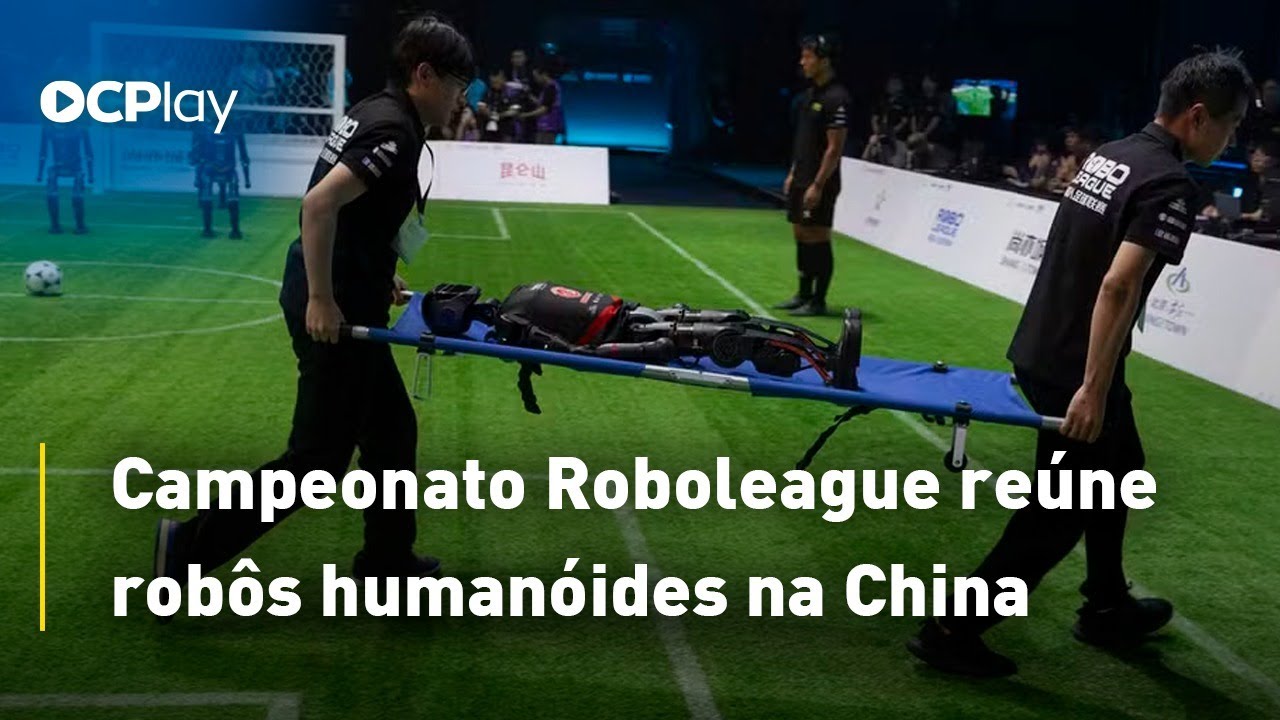 Campeonato Roboleague reúne robôs humanóides na China