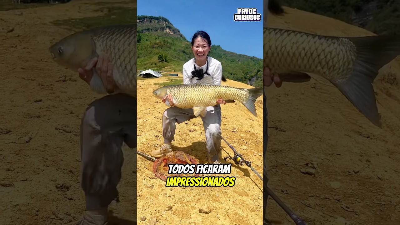 ESSA MULHER PESCOU O MAIOR PEIXE DE SUA VIDA
