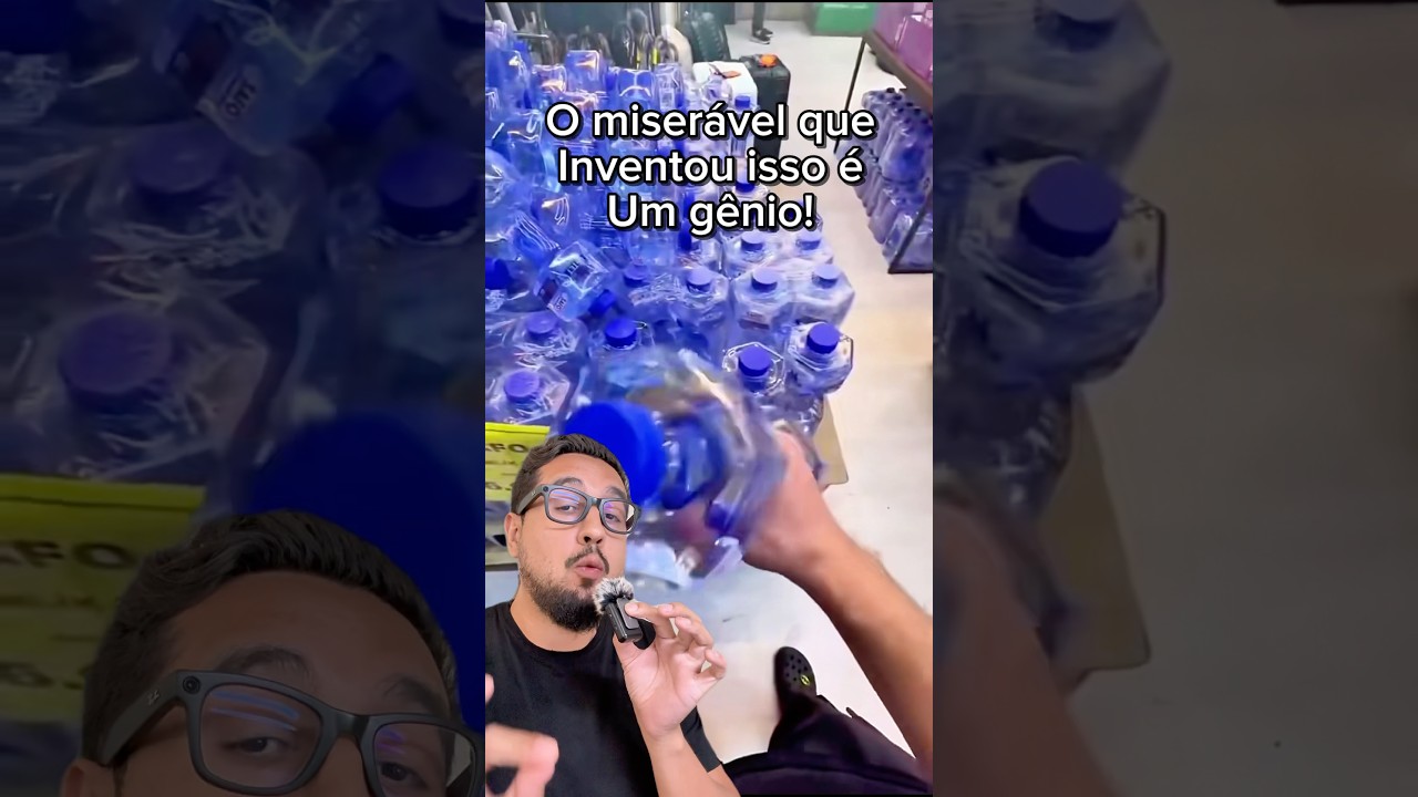 Garrafinha que é um halter é muito inteligente