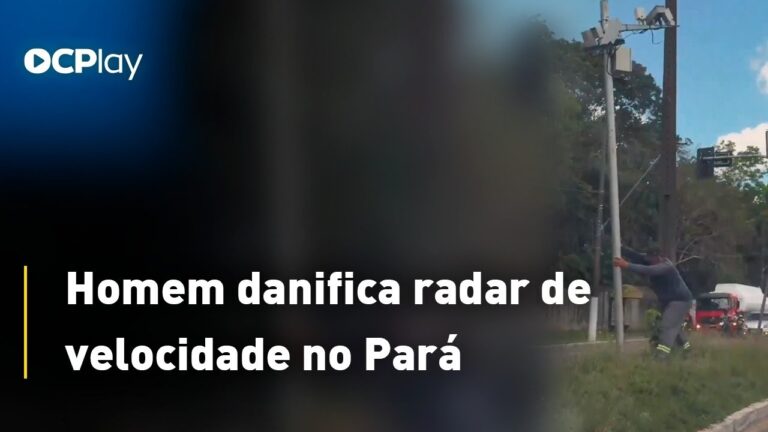 Homem danifica radar de velocidade no Pará