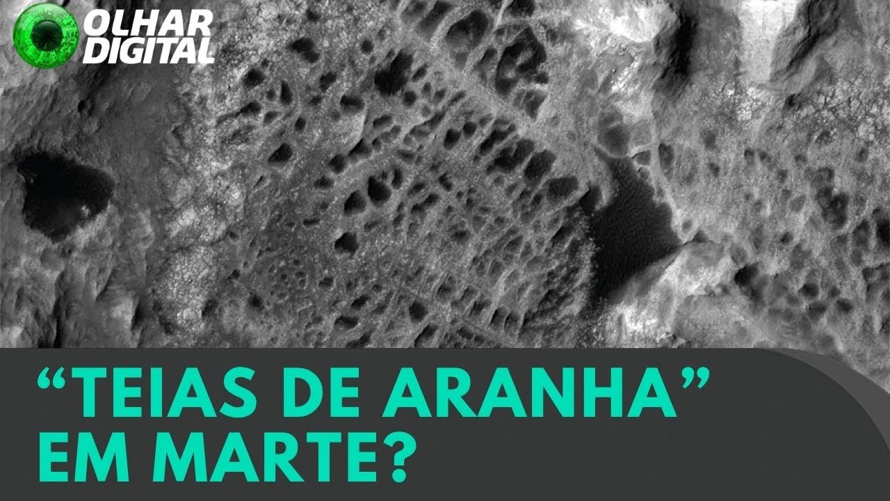 NASA divulga imagens inéditas de “teias de aranha” em Marte