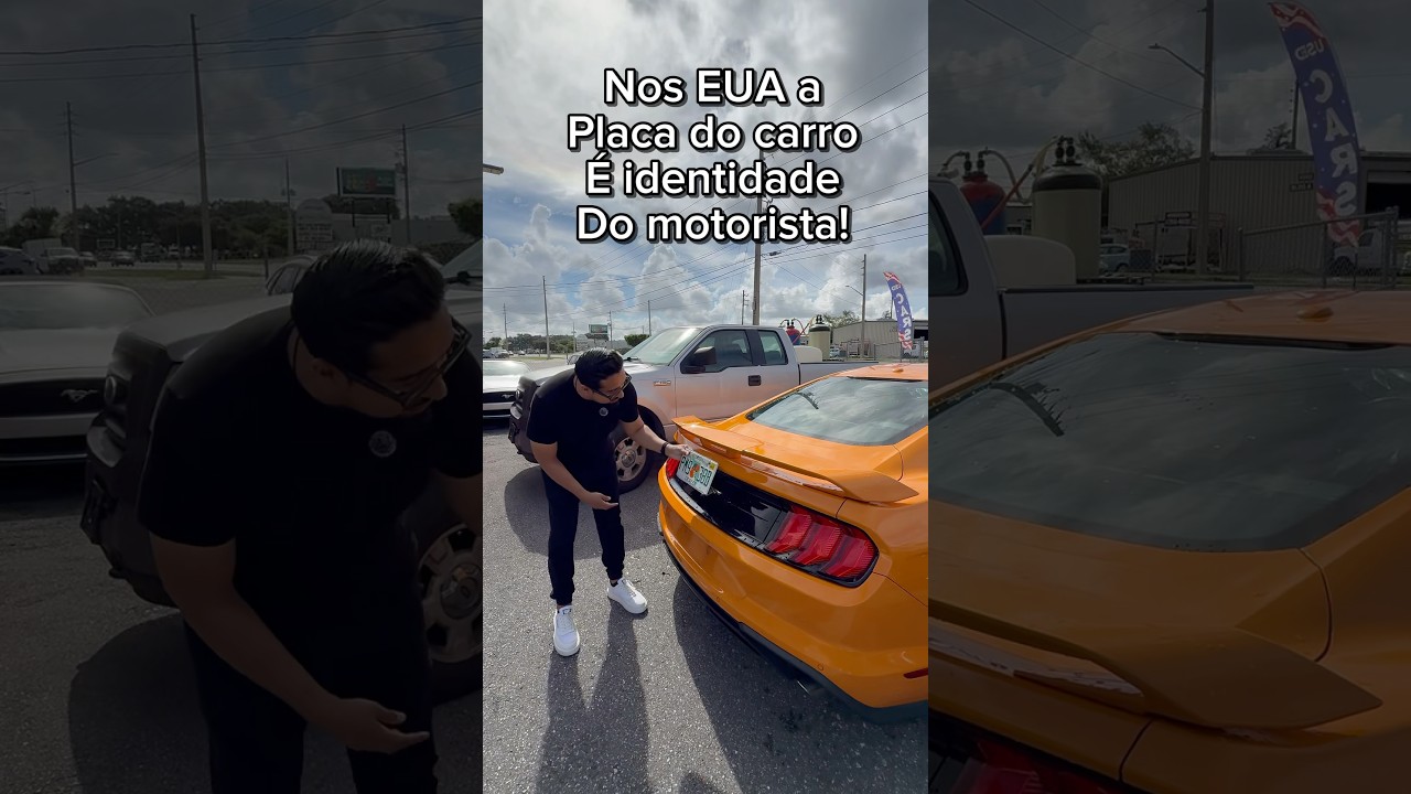Nos Estados Unidos você é dono da placa do seu carro