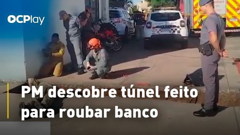 PM descobre túnel feito para roubar banco