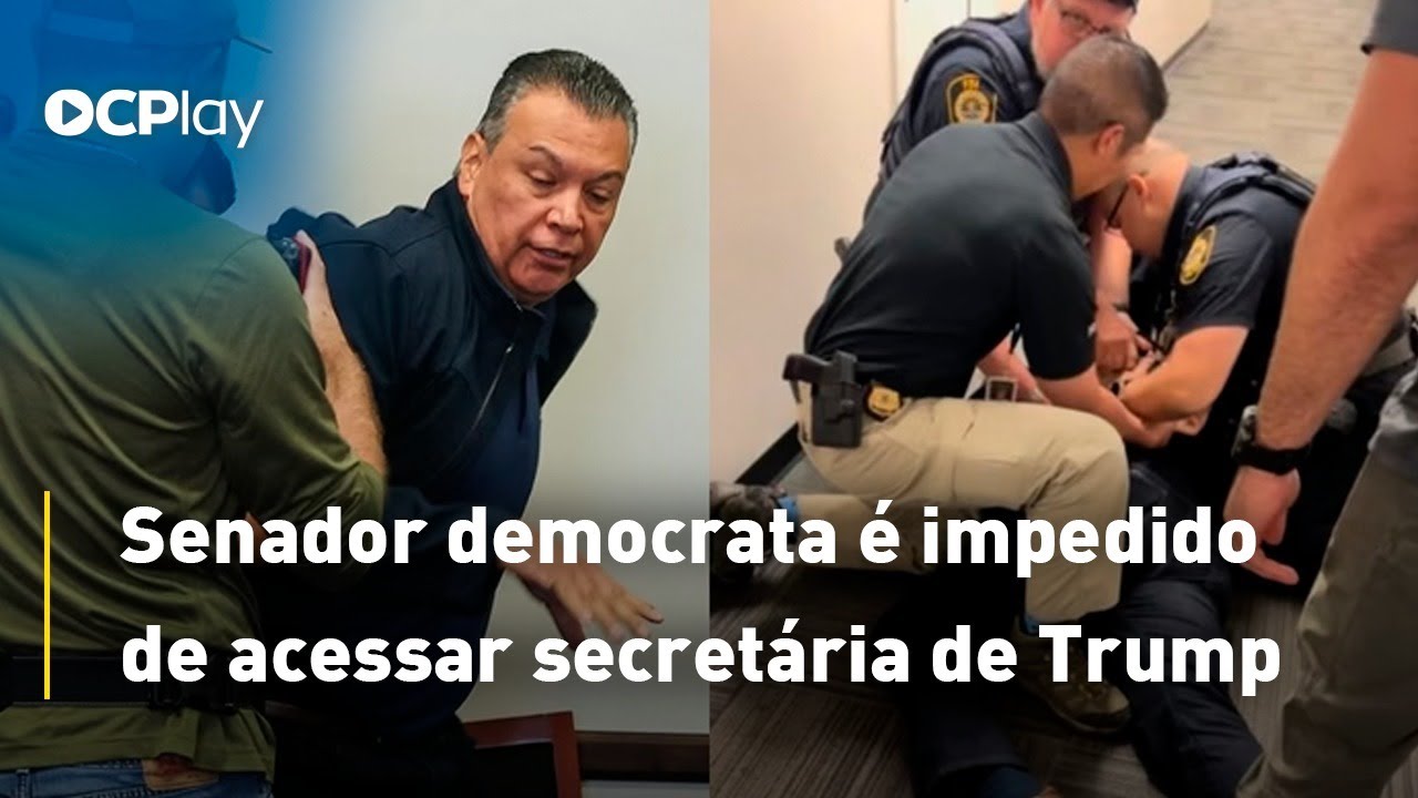 Senador democrata é impedido de acessar secretária de Trump