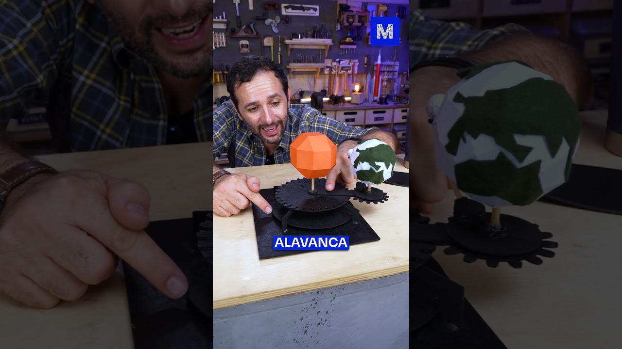 Uma TERRA de PAPEL que GIRA de verdade!