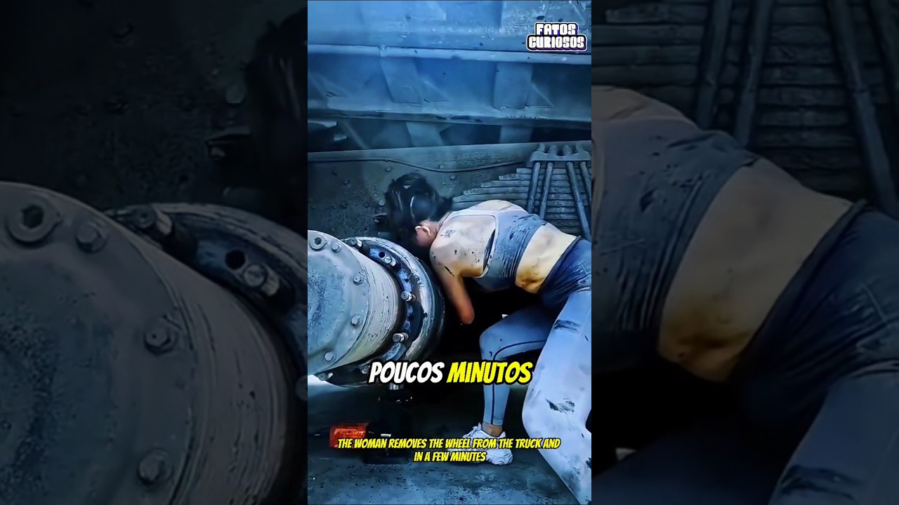 ESSA MULHER IMPESSIONOU A TODOS AO AJEITAR SEU CAMINHAO QUE HAVIA QUEBRADO NO MEIO DA ESTRADA