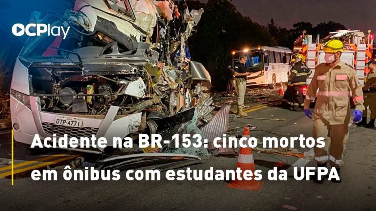 Acidente na BR-153: cinco mortos em ônibus com estudantes da UFPA
