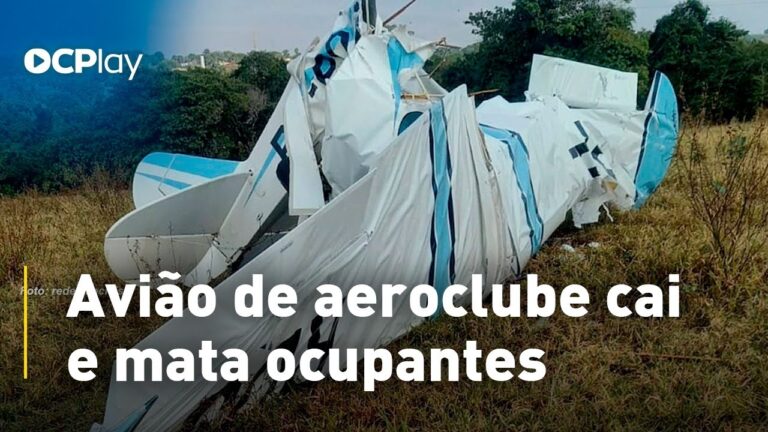 Avião de aeroclube cai e mata ocupantes
