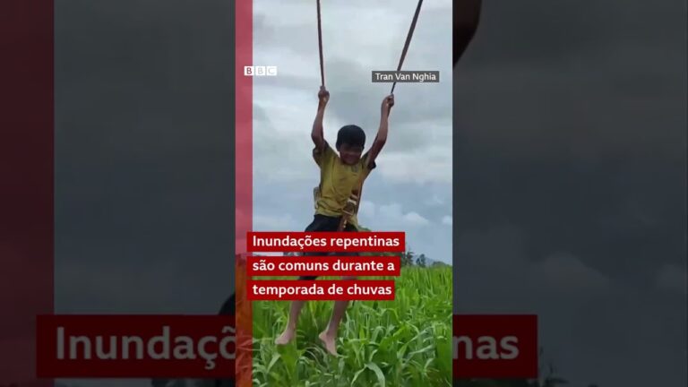 Fazendeiro do Vietnã usa drone para resgatar jovens ilhados em enchente