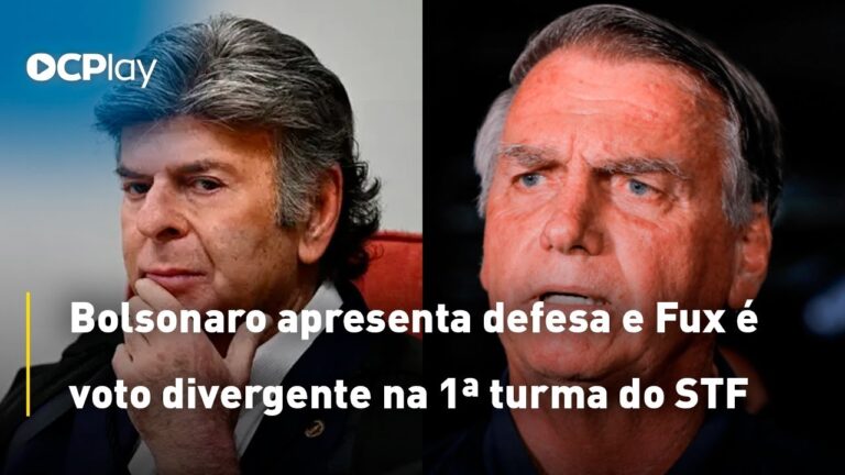 Bolsonaro apresenta defesa e Fux é voto divergente na 1ª turma do STF