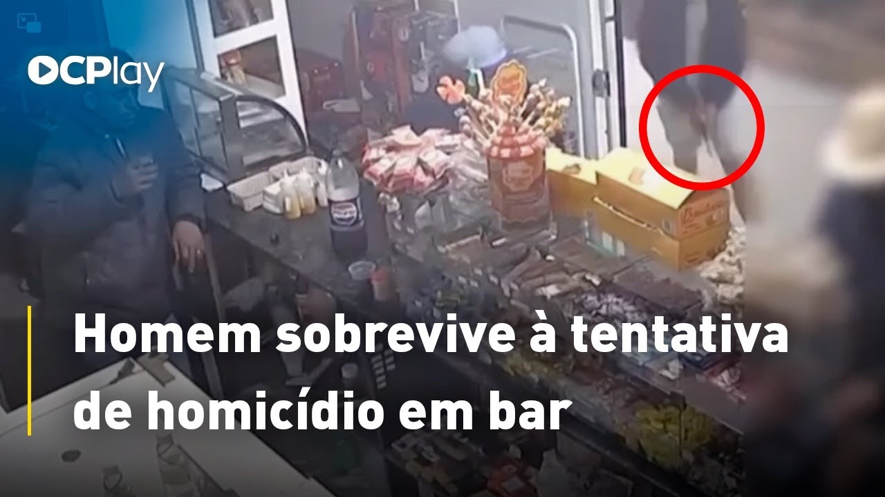 Homem sobrevive à tentativa de homicídio em bar