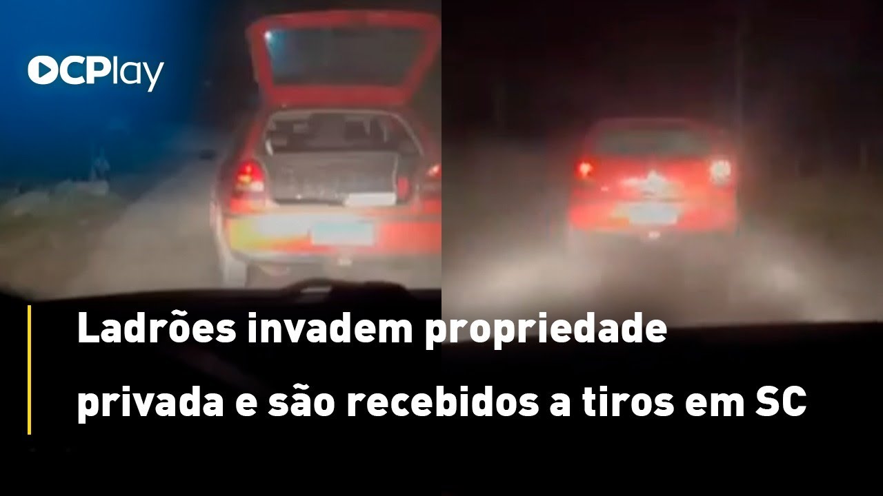 Ladrões invadem propriedade privada e são recebidos a tiros em SC