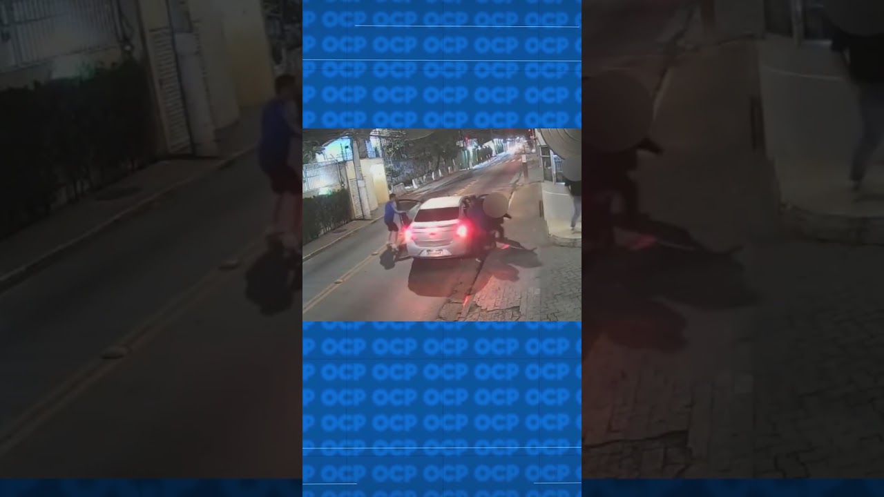 Ladrões rendem motorista e passageiros e levam carro em 30 segundos