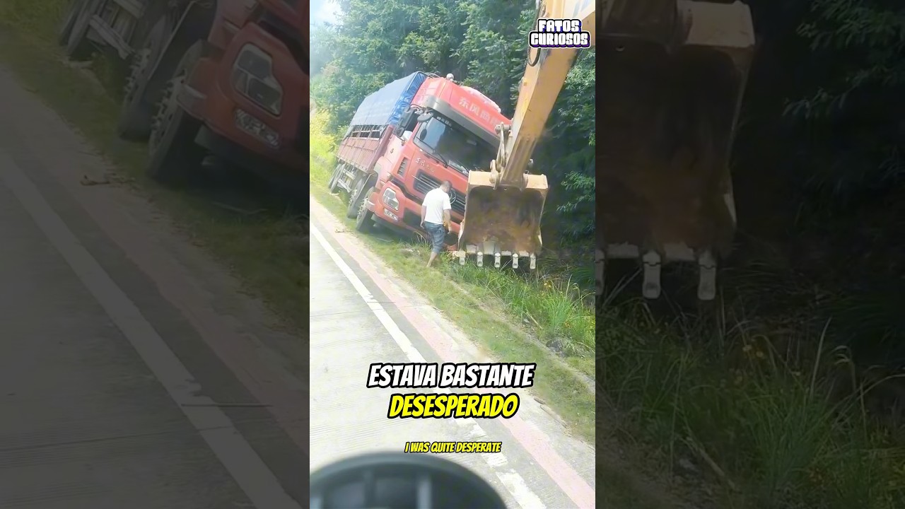 ANOBRE ATITUDE DESSE OPERADOR COM ESSE CAMINHONEIRO DIANTE DA DIFICULDADE EMOCIONOU A TODOS