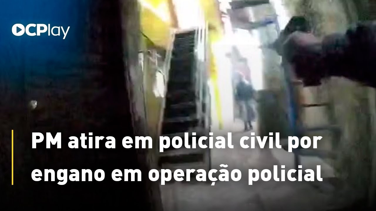 PM atira em policial civil por engano em operação policial