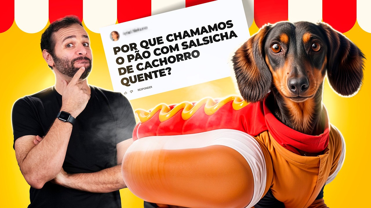 Por que PÃO COM SALSICHA é "CACHORRO QUENTE"? #IberêResponde