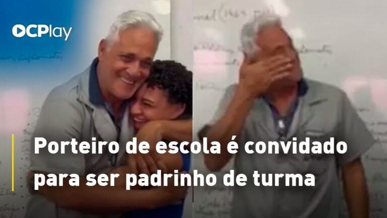 Porteiro de escola é convidado para ser padrinho de turma