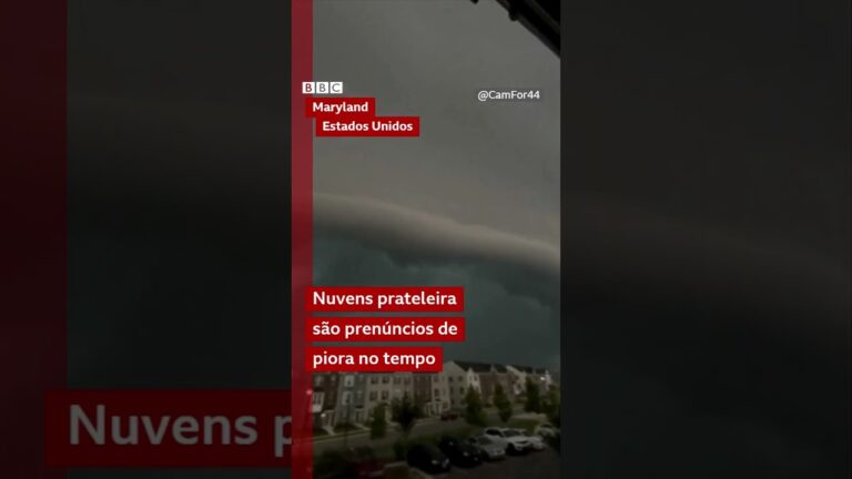 Raras nuvens prateleira anunciam chegada de tempestade nos EUA