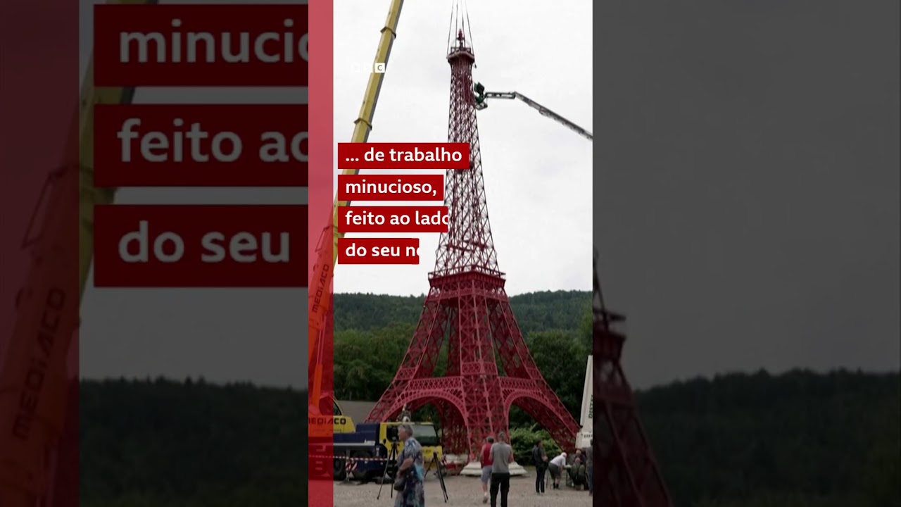 A réplica da Torre Eiffel feita por metalúrgico aposentado 🗼🇫🇷