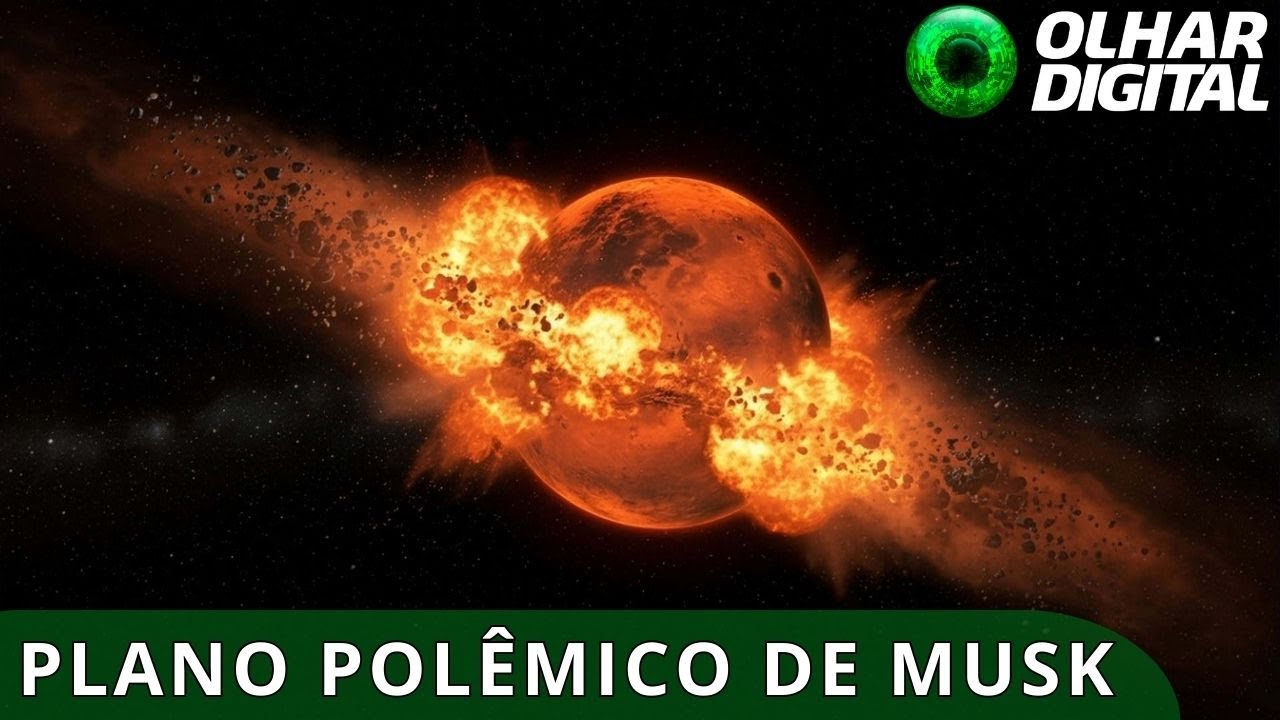 “Bombardear Marte”: proposta de Elon Musk desafia limites da ciência e da lei