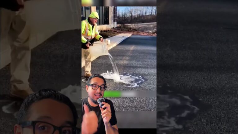 Asfalto que bebe água existe