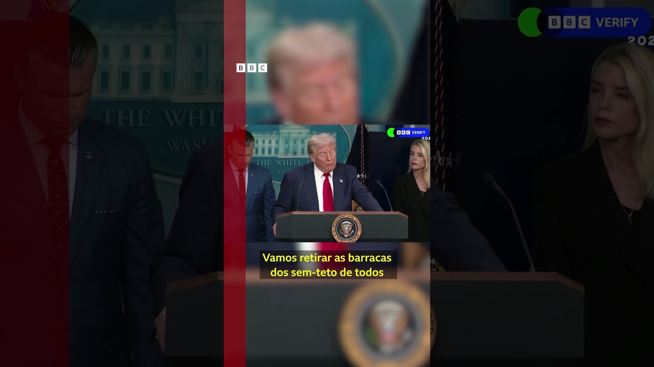 Trump sobre moradores em situação de rua em Washington: "Os sem-teto têm que sair" 🇺🇸