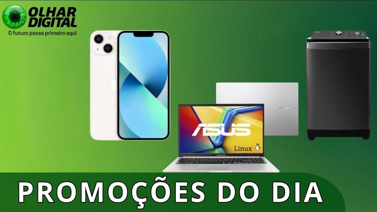 iPhone, notebook, máquina de lavar e mais! As melhores ofertas que encontramos hoje