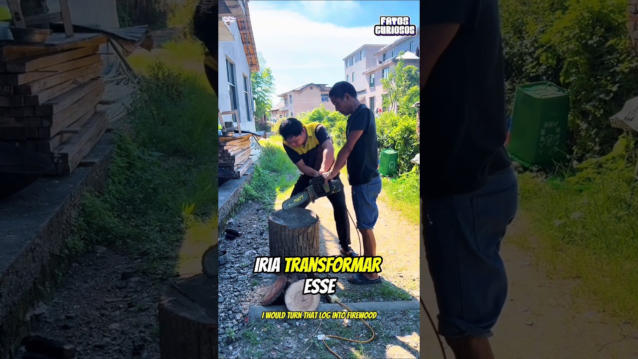 ESSE HOMEM DEU UMA NOVA VIDA PARA ESSE TRONCO QUE IRIA PARA O LIXO